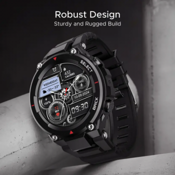 boAt Wave Force 3 BT Calling Smartwatch | GPS Position Tracking | Active Black