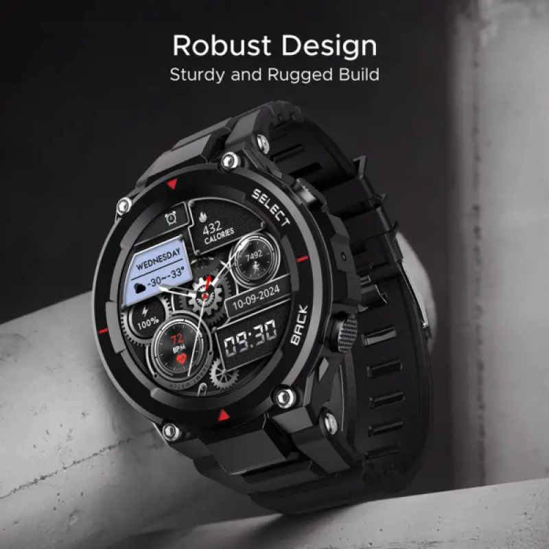 boAt Wave Force 3 BT Calling Smartwatch | GPS Position Tracking | Active Black boAt Wave Force 3 BT Calling Smartwatch | GPS Position Tracking | Active Black