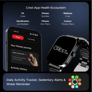 boAt Wave Spectra Smart Watch | AMOLED Display | Steel Black boAt Wave Spectra Smart Watch | AMOLED Display | Steel Black