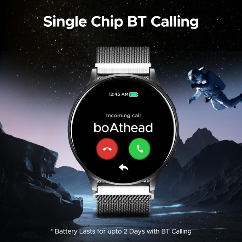 Boat Lunar Orb Smartwatch | AMOLED Display | BT Calling | Metal Grey Boat Lunar Orb Smartwatch | AMOLED Display | BT Calling | Metal Grey