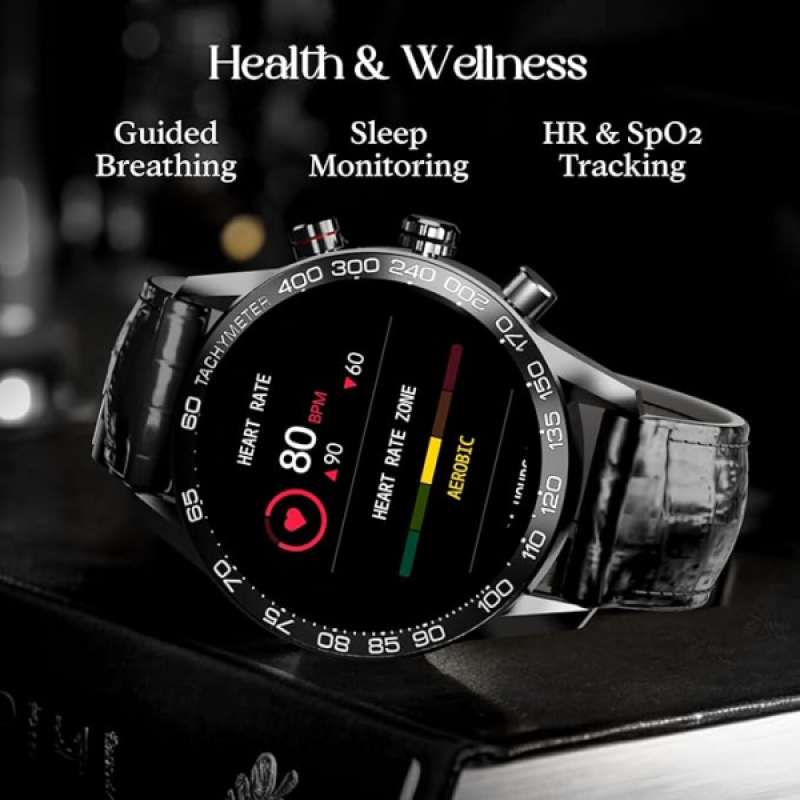 boAt Enigma Z40 Smart Watch | HD Display | IP67 | Black Leather boAt Enigma Z40 Smart Watch | HD Display | IP67 | Black Leather