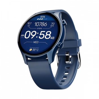 boAt Lunar Connect Plus Smart Watch | 3.6 cm | AMOLED Display | Advanced Bluetooth Calling | Deep Blue