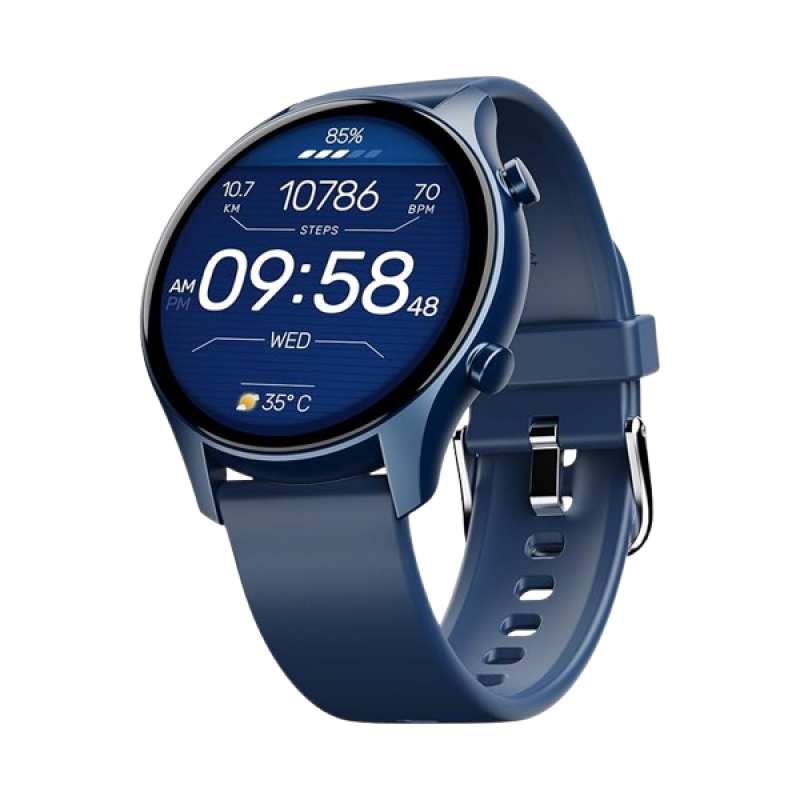 boAt Lunar Connect Plus Smart Watch | 3.6 cm | AMOLED Display | Advanced Bluetooth Calling | Deep Blue