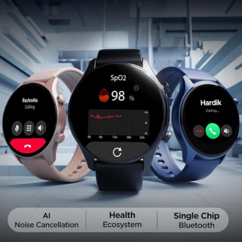 boAt Lunar Connect Plus Smart Watch | 3.6 cm | AMOLED Display | Advanced Bluetooth Calling | Deep Blue boAt Lunar Connect Plus Smart Watch | 3.6 cm | AMOLED Display | Advanced Bluetooth Calling | Deep Blue