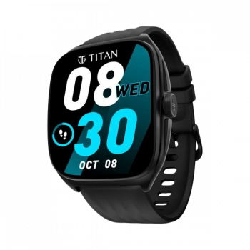 Titan Evolution Smartwatch | 4.6 cm | Curved AMOLED Display | Black