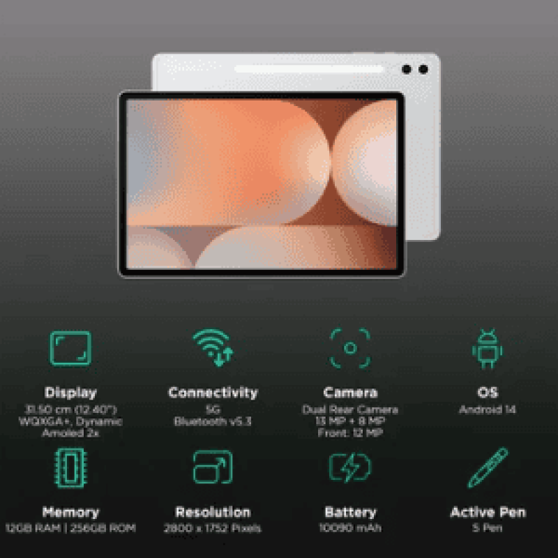 Samsung Galaxy TAB S10+ 5G | 12GB | 256GB | Platinum Silver | X826 Samsung Galaxy TAB S10+ 5G | 12GB | 256GB | Platinum Silver | X826