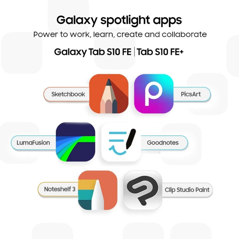 Samsung Galaxy Tab S10 FE+ Tablet | Wi-Fi Only | 12 GB | 256 GB | Gray Samsung Galaxy Tab S10 FE+ Tablet | Wi-Fi Only | 12 GB | 256 GB | Gray