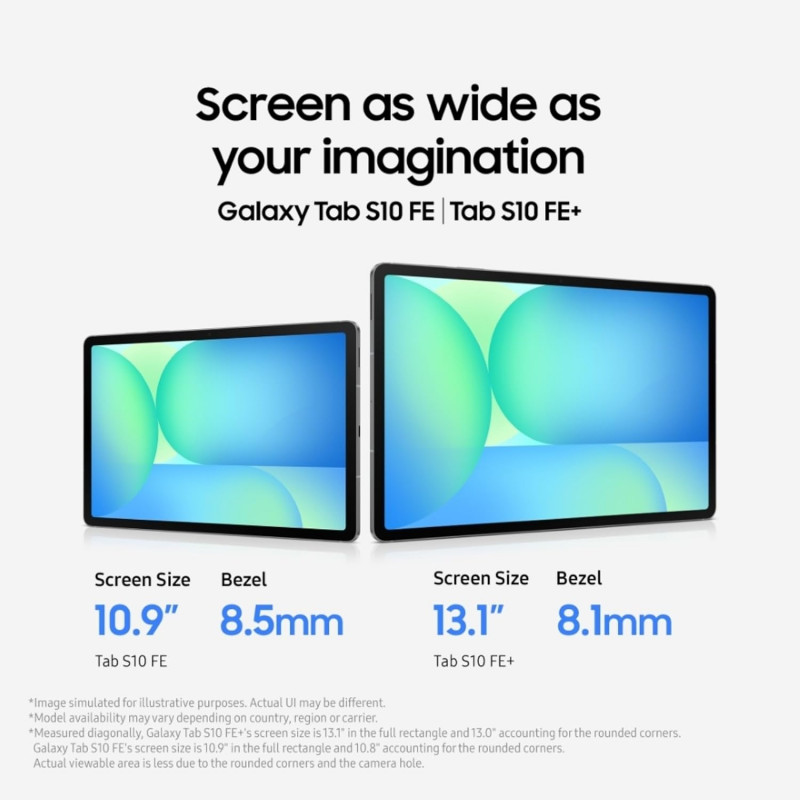 Samsung Galaxy Tab S10 FE+ Tablet | Wi-Fi Only | 12 GB | 256 GB | Gray Samsung Galaxy Tab S10 FE+ Tablet | Wi-Fi Only | 12 GB | 256 GB | Gray