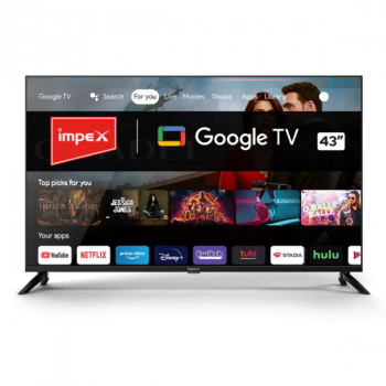 Impex Full HD Certified Google LED TV | 108 cm (43 Inch) | Black | EvoQ43S3RLC2 Impex Full HD Certified Google LED TV | 108 cm (43 Inch) | Black | EvoQ43S3RLC2