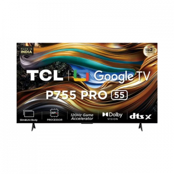 TCL Pro 4K Ultra HD Smart Google TV | 139 cm (55 inch) | 55P755