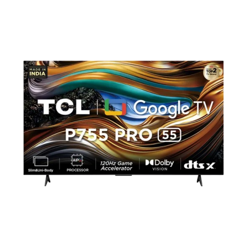 TCL Pro 4K Ultra HD Smart Google TV | 139 cm (55 inch) | 55P755 TCL Pro 4K Ultra HD Smart Google TV | 139 cm (55 inch) | 55P755