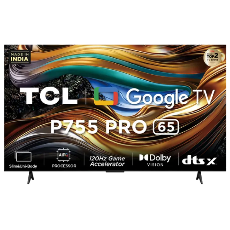 TCL P755 Pro 4K QLED Google TV | Dolby Atmos | 165 cm (65 inch) 65P755