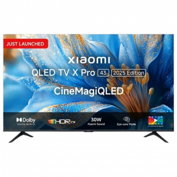 Xiaomi X Pro Series QLED Google TV | 109.22 cm (43 inch) | 4K Ultra HD Smart with Google Voice Assistant | ELA6002IN