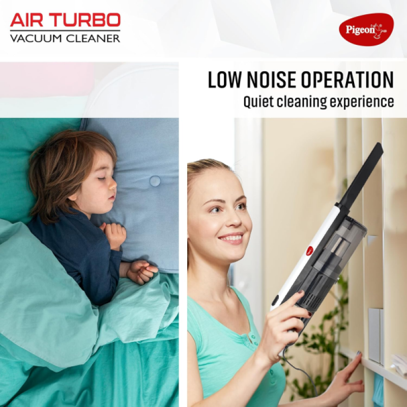 Pigeon by Stovekraft Airturbo Handheld Dry Vacuum Cleaner | 600W | HEPA+STEELMESH FFT Technology FILTER | 18 kPa Suction power | 16231 Pigeon by Stovekraft Airturbo Handheld Dry Vacuum Cleaner | 600W | HEPA+STEELMESH FFT Technology FILTER | 18 kPa Suction power | 16231
