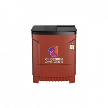 Godrej Edge Ultima Semi Automatic Top Load Washing Machine | WSEDGE ULT 80 5.0 DB2M CSRD | 8 kg | 5 Star | Crystal Red