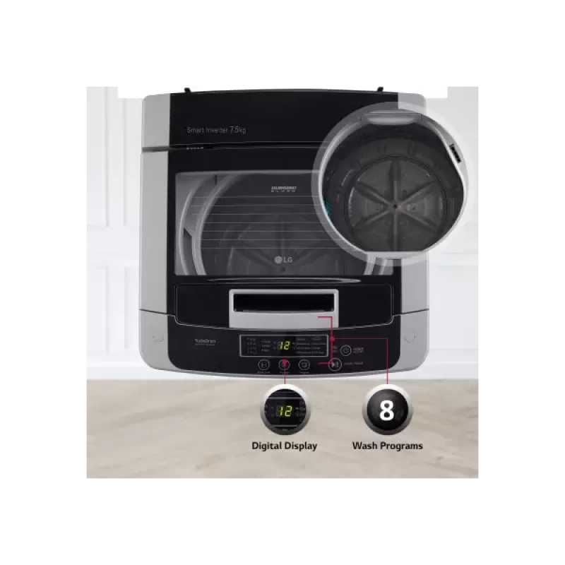LG Fully Automatic Top Load Washing Machine | 7.5 kg | T75SPSF1Z LG Fully Automatic Top Load Washing Machine | 7.5 kg | T75SPSF1Z