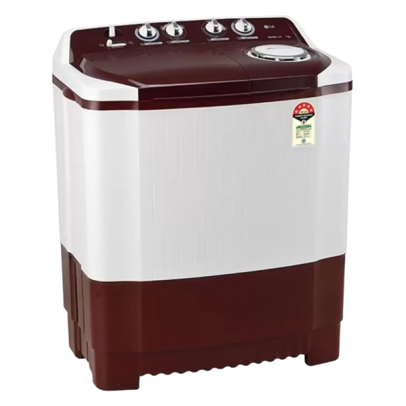 LG Semi Automatic Top Load Washing Machine | 7.5 kg | Maroon | P7510RRAZ LG Semi Automatic Top Load Washing Machine | 7.5 kg | Maroon | P7510RRAZ