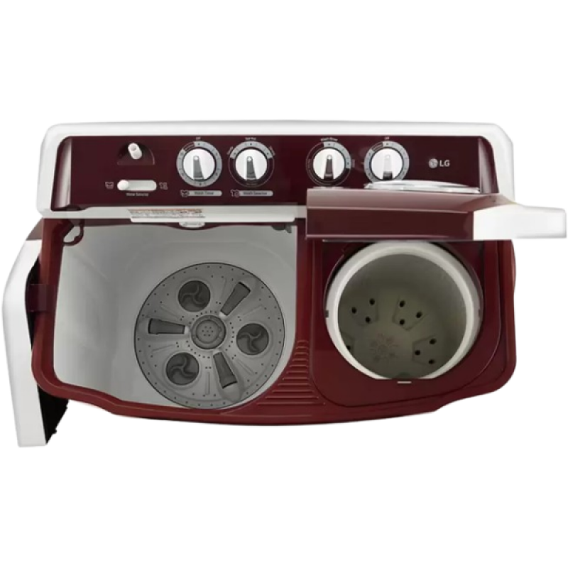 LG Semi Automatic Top Load Washing Machine | 7.5 kg | Maroon | P7510RRAZ LG Semi Automatic Top Load Washing Machine | 7.5 kg | Maroon | P7510RRAZ