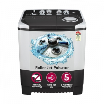 LG Semi Automatic Top Load Washing Machine | 7.5 kg | 5 Star | Dark Gray | P7510RGAZ