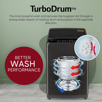 LG Top Load Washing Machine | 9.0 Kg | Middle Black | T90AJMB1Z