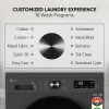 LG Fully Automatic Front Load Washing Machine | 8 kg | In-built Heater | Grey Black | FHB1208Z4M LG Fully Automatic Front Load Washing Machine | 8 kg | In-built Heater | Grey Black | FHB1208Z4M