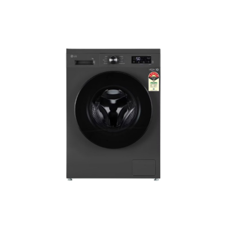 LG Fully Automatic Front Load Washing Machine | 7 kg | Inverter Direct Drive | Middle Black | FHB1207Z4M AMBQEIL