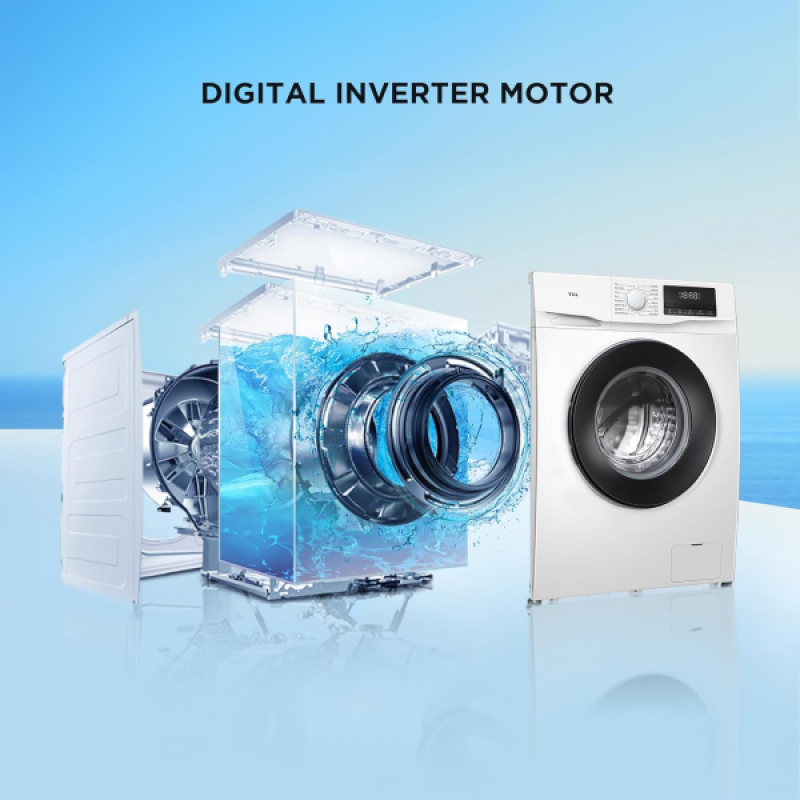 TCL Fully Automatic Front Load Washing Machine | 6.5 kg | In built Heater | White | TWF65-P6S TCL Fully Automatic Front Load Washing Machine | 6.5 kg | In built Heater | White | TWF65-P6S