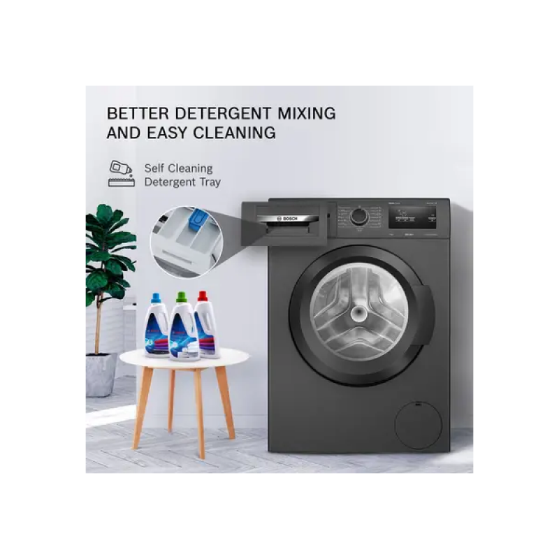 BOSCH 7 kg Fully Automatic Front Load Washing Machine | 5 Star | Black Grey | WAJ24209IN BOSCH 7 kg Fully Automatic Front Load Washing Machine | 5 Star | Black Grey | WAJ24209IN