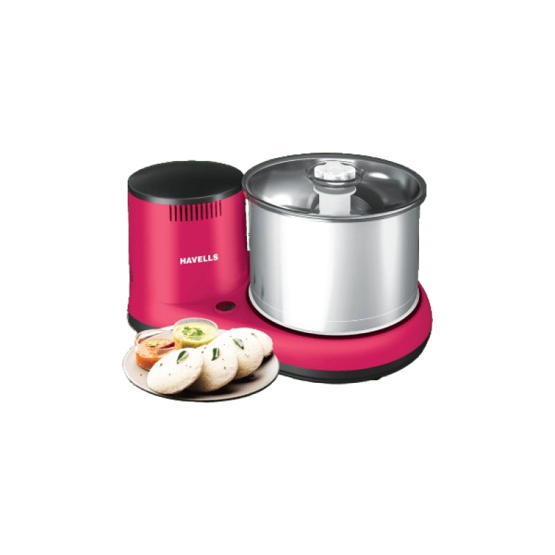 Havells Alai Wet Grinder | 150 W | 2 L | Pink & Silver Havells Alai Wet Grinder | 150 W | 2 L | Pink & Silver