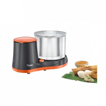 Prestige Wet Grinder | Coconut Scraper | Atta Kneader Attachments | 200 W | Black & Orange | PWG 07 41213 Prestige Wet Grinder | Coconut Scraper | Atta Kneader Attachments | 200 W | Black & Orange | PWG 07 41213