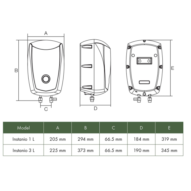 Havells Instanio Instant Water Geyser | 3 L | White Blue Havells Instanio Instant Water Geyser | 3 L | White Blue