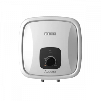 USHA AQUERRA 10 L Storage Water Geyser | White & Black