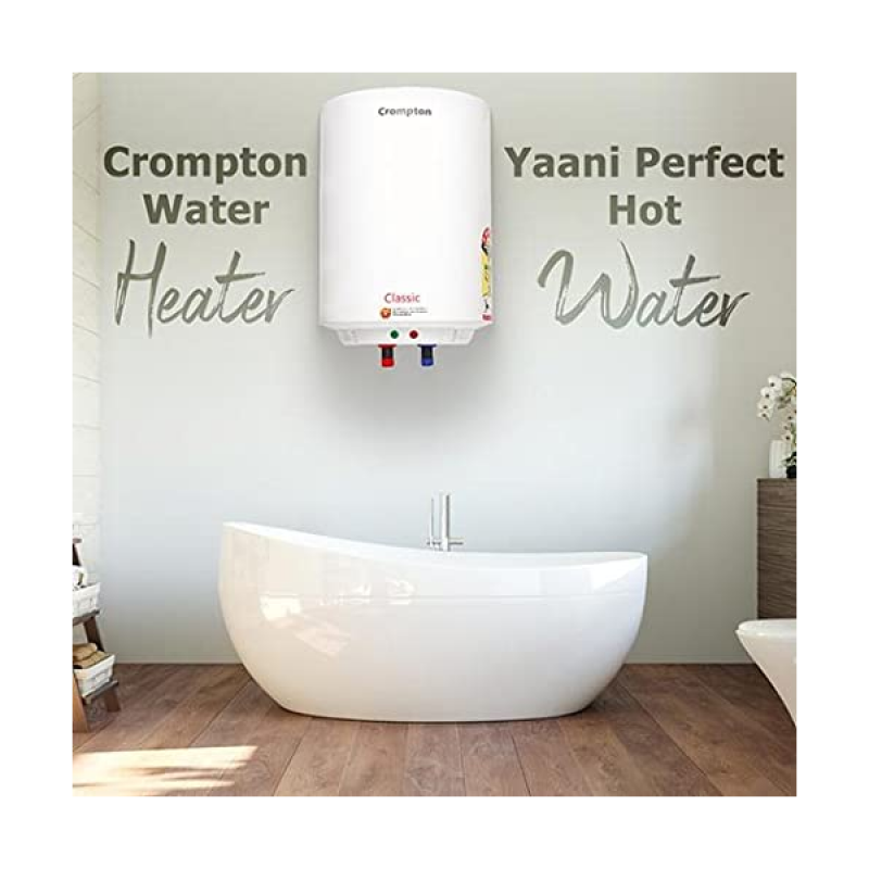 Crompton Classic Electric Water Heater | 25L | White Crompton Classic Electric Water Heater | 25L | White