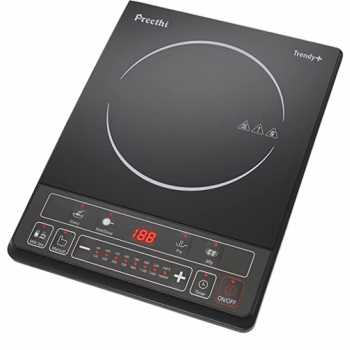 Preethi Trendy Plus 116 Induction Cooktop | 1600 W | Black Preethi Trendy Plus 116 Induction Cooktop | 1600 W | Black