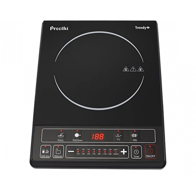 Preethi Trendy Plus 116 Induction Cooktop | 1600 W | Black Preethi Trendy Plus 116 Induction Cooktop | 1600 W | Black