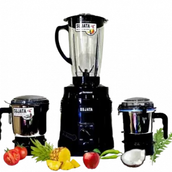 SUJATHA Supermix Premium Mixer Grinder | 900w | 3 Jars | BLACK