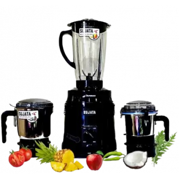 SUJATHA Supermix Premium Mixer Grinder | 900w | 3 Jars | BLACK SUJATHA Supermix Premium Mixer Grinder | 900w | 3 Jars | BLACK