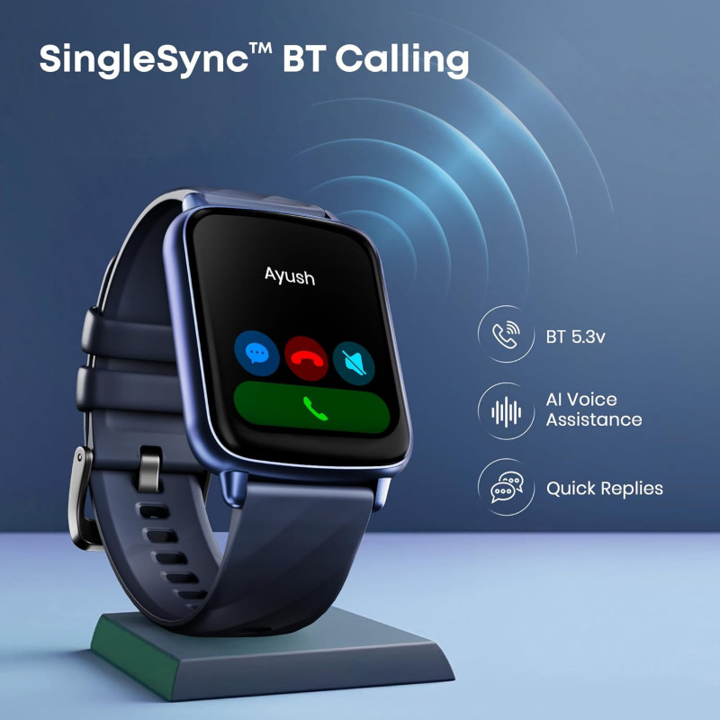 Fastrack Volt S1 Smart Watch | 1.83" Display | Silicone Strap | BT Calling | Blue Fastrack Volt S1 Smart Watch | 1.83" Display | Silicone Strap | BT Calling | Blue