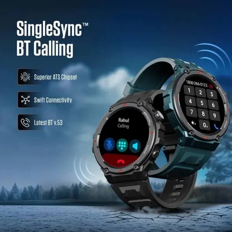 Fastrack Xtreme Pro Smartwatch | AMOLED Display | BT Calling | Blue Strap Fastrack Xtreme Pro Smartwatch | AMOLED Display | BT Calling | Blue Strap