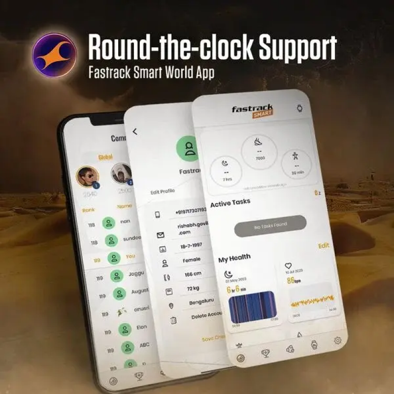 Fastrack Xtreme Pro Smartwatch | AMOLED Display | BT Calling | Blue Strap Fastrack Xtreme Pro Smartwatch | AMOLED Display | BT Calling | Blue Strap