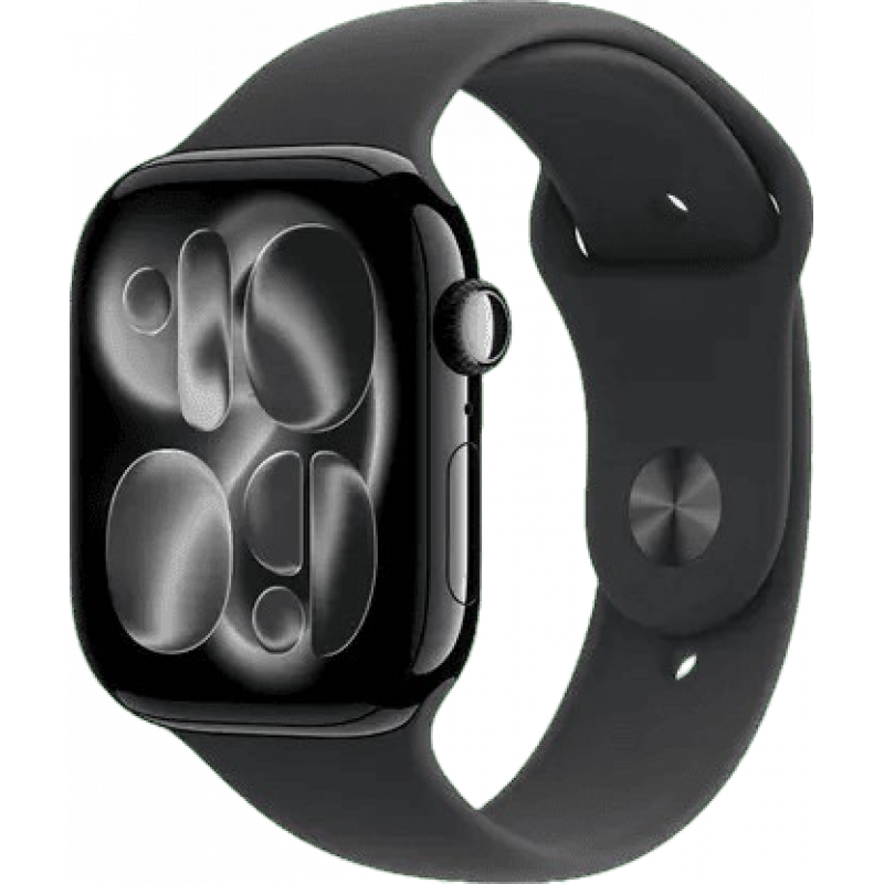 Apple Watch Series 11 | GPS + Cellular | 46mm | Black Aluminium Case Black Sport Band | M/L | Black Strap | MFC44HN/A Apple Watch Series 11 | GPS + Cellular | 46mm | Black Aluminium Case Black Sport Band | M/L | Black Strap | MFC44HN/A