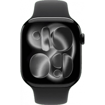 Apple Watch Series 11 | GPS + Cellular | 46mm | Black Aluminium Case Black Sport Band | M/L | Black Strap | MFC44HN/A