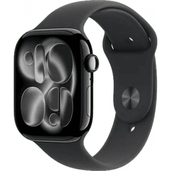 Apple Watch Series 11 | GPS | 42mm | Black Aluminium Case Black Sport Band | M/L | Black Strap | MEQU4HN/A